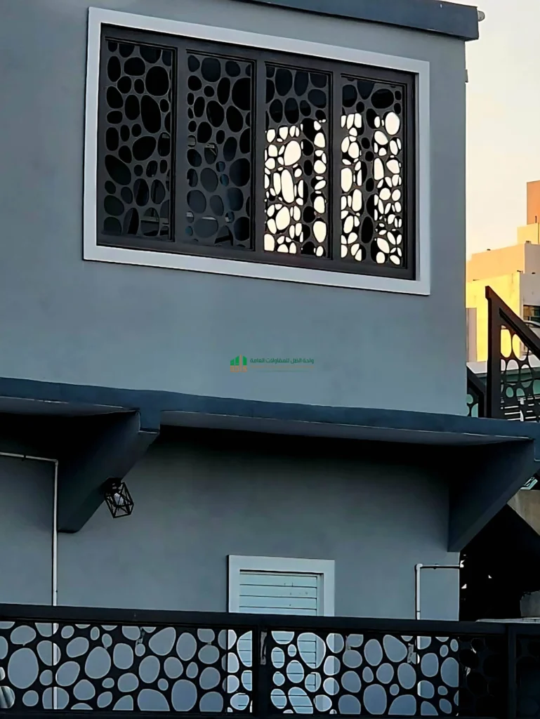اسعار تركيب شبابيك حماية نوافذ منازل حديثة قص ليزر 