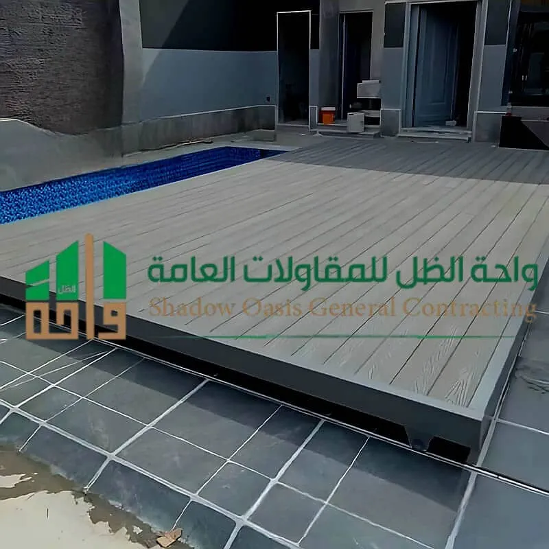 تغطية مسابح بديل خشب متحركة بالرياض