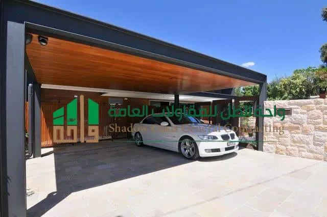 مظلة سيارة بديل خشب - الواح بديل خشب 