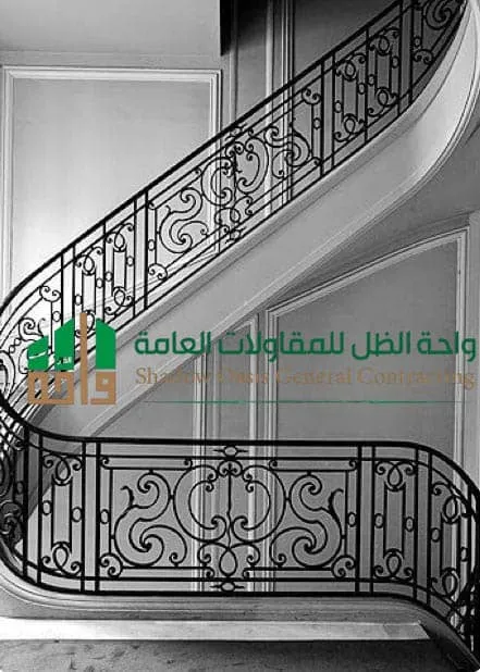 درابزين سلم حديد بسيط - اشكال درابزين سلم